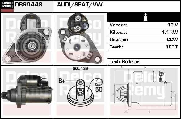 Démarreur Remanufactured REMY (Light Duty)