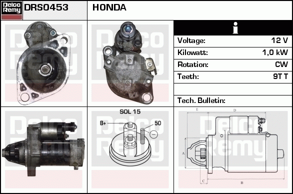 Démarreur Remanufactured REMY (Light Duty)