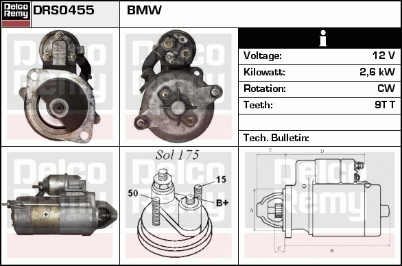 Démarreur Remanufactured REMY (Light Duty)