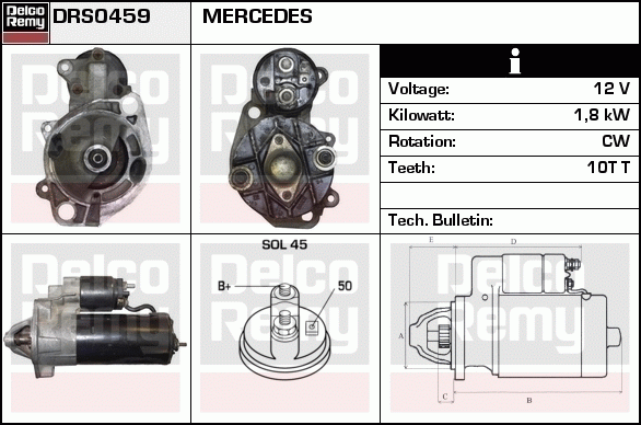 Démarreur Remanufactured REMY (Light Duty)