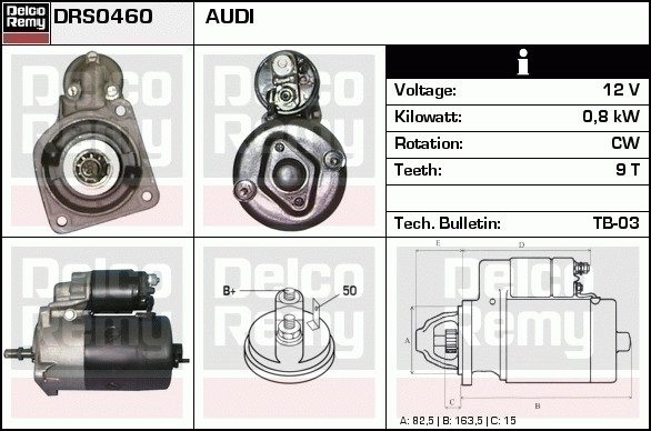 Démarreur Remanufactured REMY (Light Duty)