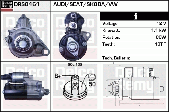 Démarreur Remanufactured REMY (Light Duty)