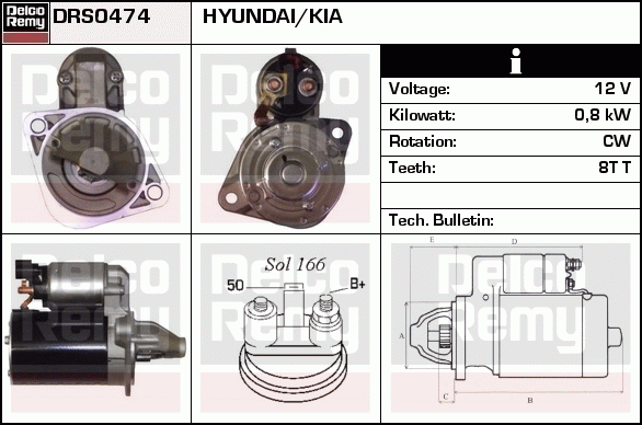 Démarreur Remanufactured REMY (Light Duty)