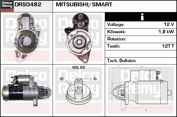 Démarreur Remanufactured REMY (Light Duty)