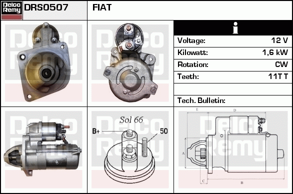 Démarreur Remanufactured REMY (Light Duty)