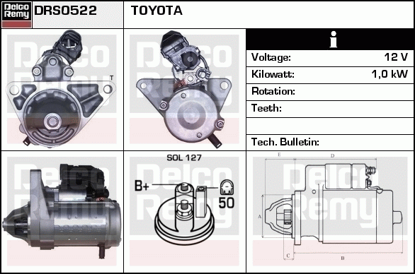 Démarreur Remanufactured REMY (Light Duty)