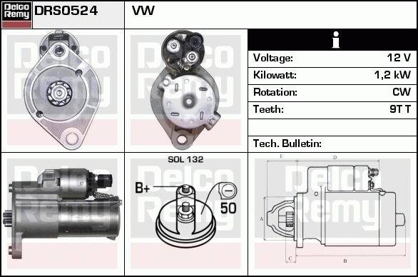 Démarreur Remanufactured REMY (Light Duty)