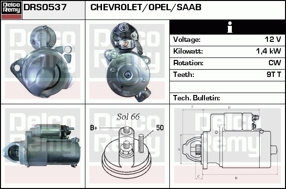 Démarreur Remanufactured REMY (Light Duty)