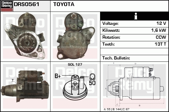 Démarreur Remanufactured REMY (Light Duty)