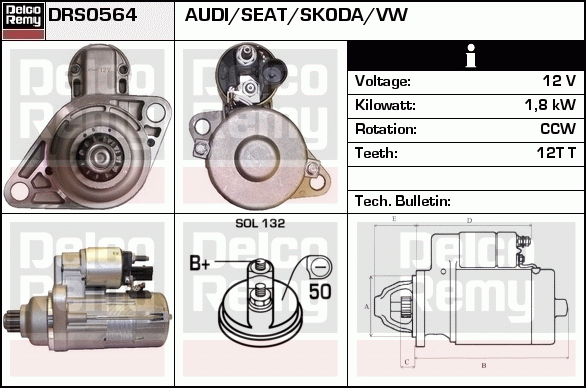 Démarreur Remanufactured REMY (Light Duty)