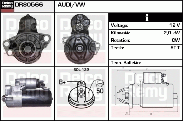 Démarreur Remanufactured REMY (Light Duty)