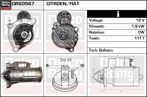 Démarreur Remanufactured REMY (Light Duty)