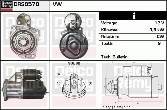 Démarreur Remanufactured REMY (Light Duty)
