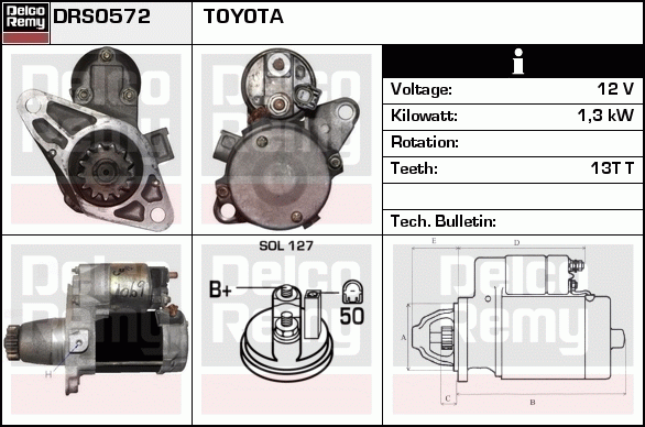 Démarreur Remanufactured REMY (Light Duty)