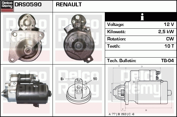 Démarreur Remanufactured REMY (Light Duty)