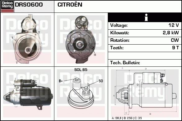 Démarreur Remanufactured REMY (Light Duty)