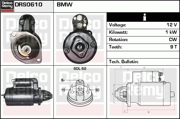 Démarreur Remanufactured REMY (Light Duty)