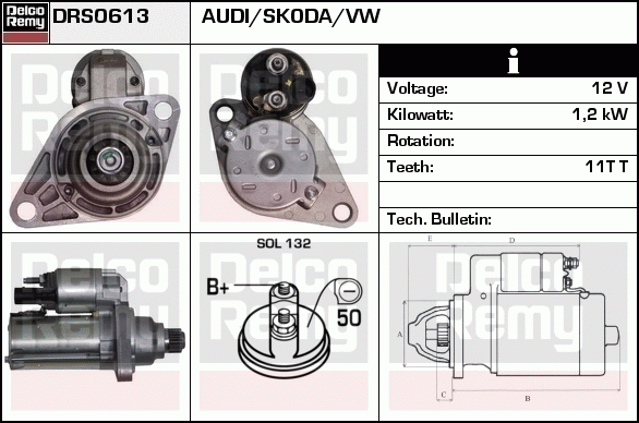 Démarreur Remanufactured REMY (Light Duty)