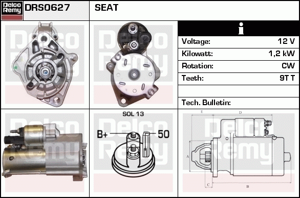 Démarreur Remanufactured REMY (Light Duty)