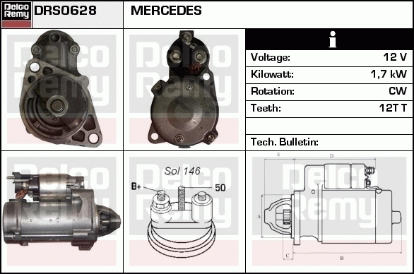 Démarreur Remanufactured REMY (Light Duty)