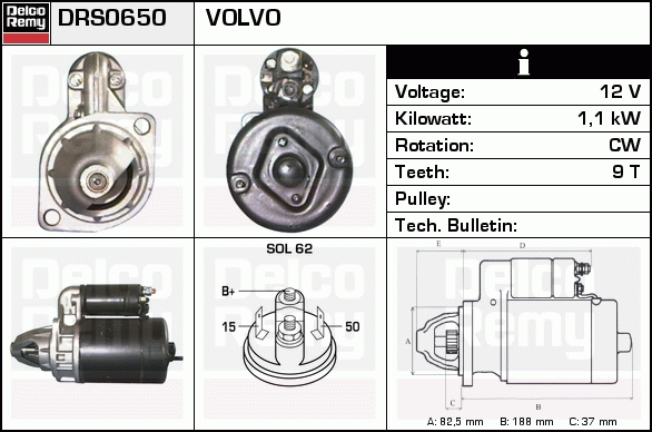 Démarreur Remanufactured REMY (Light Duty)