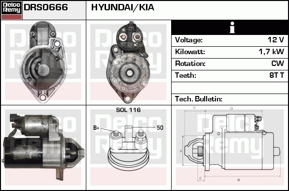 Démarreur Remanufactured REMY (Light Duty)