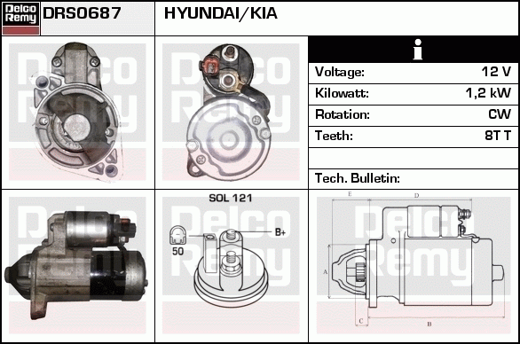 Démarreur Remanufactured REMY (Light Duty)