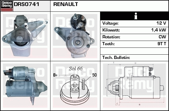 Démarreur Remanufactured REMY (Light Duty)