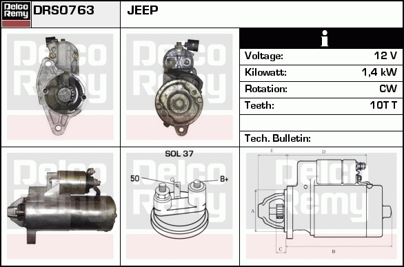 Démarreur Remanufactured REMY (Light Duty)