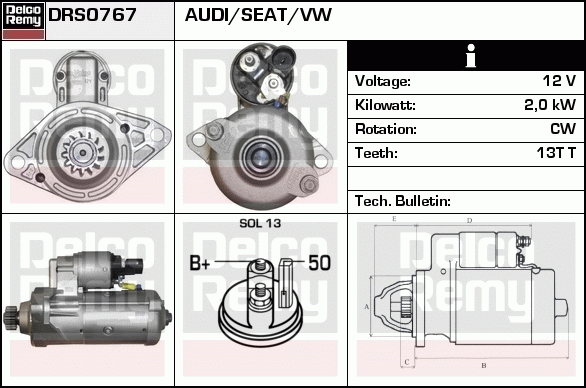 Démarreur Remanufactured REMY (Light Duty)