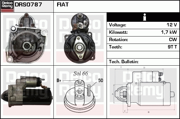Démarreur Remanufactured REMY (Light Duty)