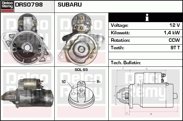 Démarreur Remanufactured REMY (Light Duty)