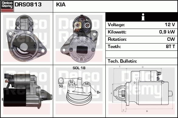Démarreur Remanufactured REMY (Light Duty)