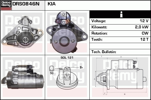 Démarreur Brand New REMY (Light Duty)