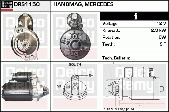 Démarreur Remanufactured REMY (Light Duty)