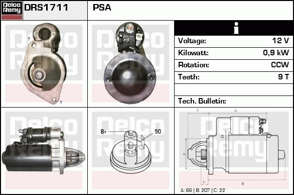 Démarreur Remanufactured REMY (Light Duty)