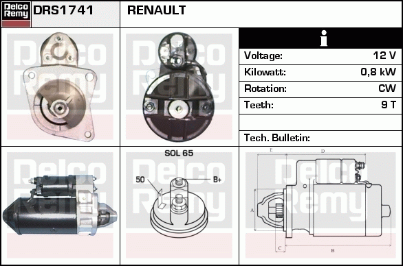 Démarreur Remanufactured REMY (Light Duty)