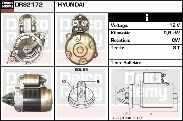 Démarreur Remanufactured REMY (Light Duty)