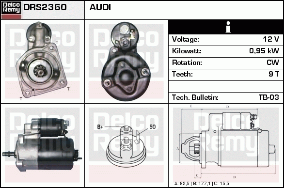 Démarreur Remanufactured REMY (Light Duty)