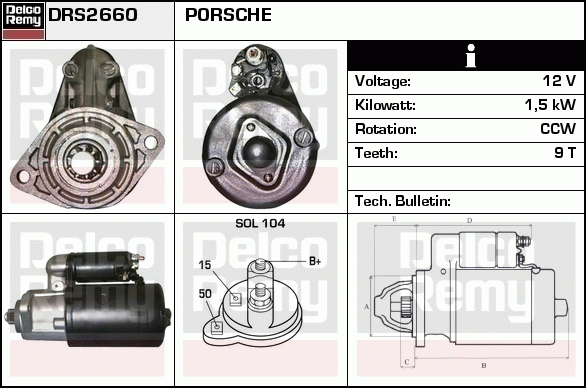 Démarreur Remanufactured REMY (Light Duty)