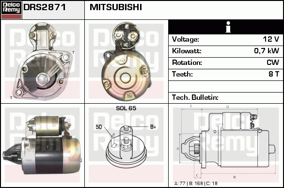 Démarreur Remanufactured REMY (Light Duty)