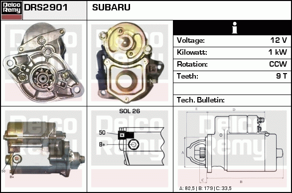 Démarreur Remanufactured REMY (Light Duty)