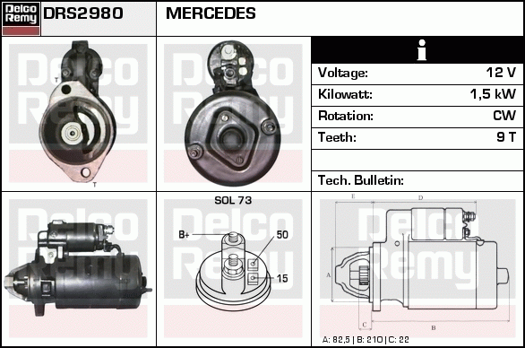 Démarreur Remanufactured REMY (Light Duty)