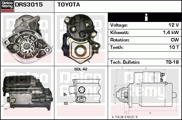 Démarreur Remanufactured REMY (Light Duty)