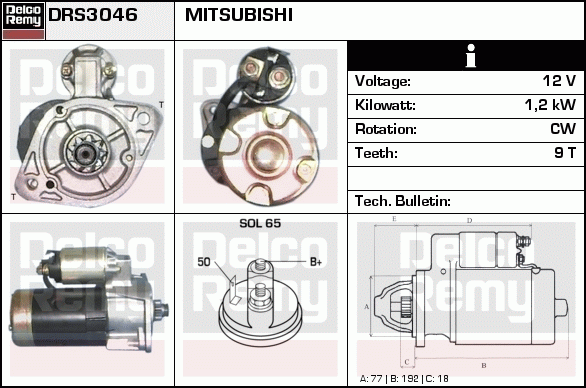 Démarreur Remanufactured REMY (Light Duty)