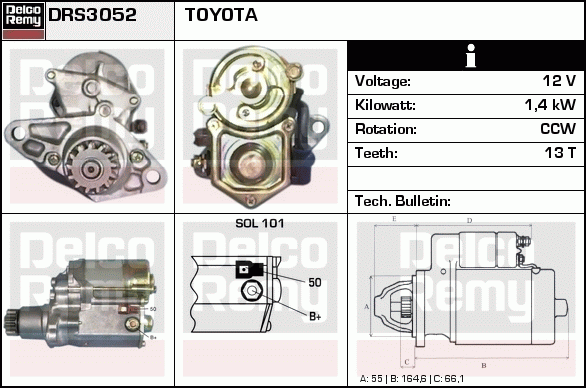 Démarreur Remanufactured REMY (Light Duty)