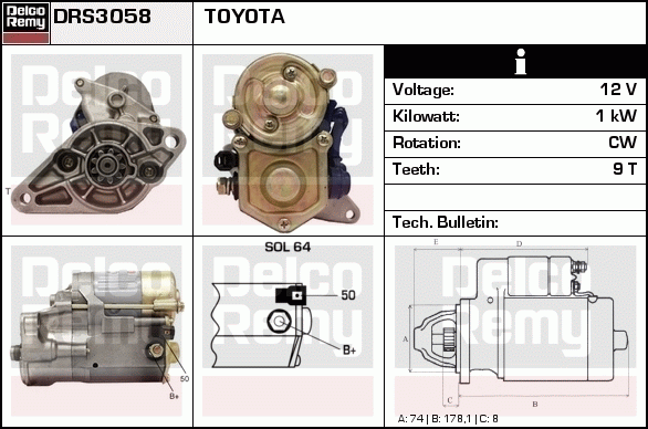 Démarreur Remanufactured REMY (Light Duty)