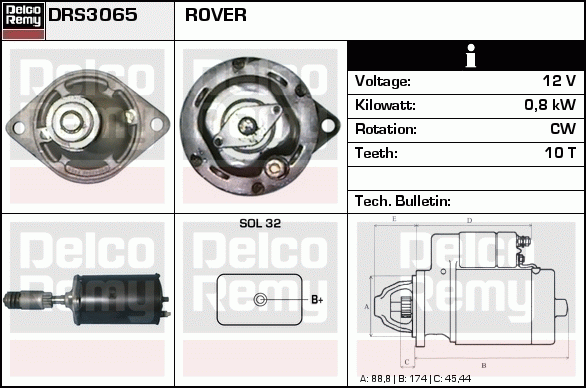 Démarreur Remanufactured REMY (Light Duty)