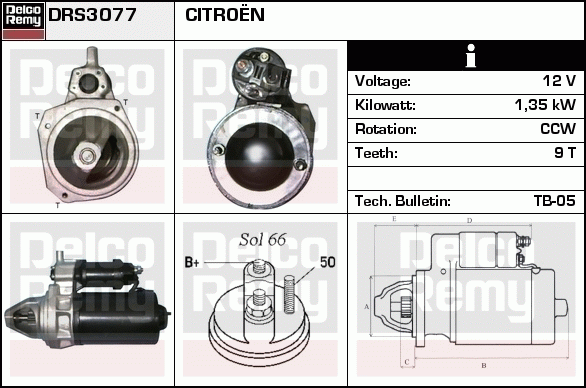 Démarreur Remanufactured REMY (Light Duty)