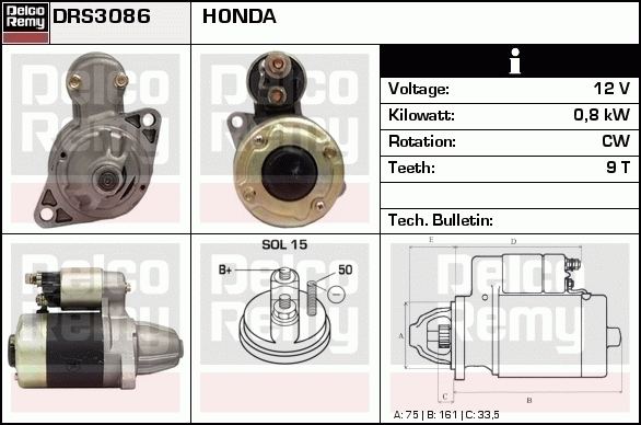 Démarreur Remanufactured REMY (Light Duty)